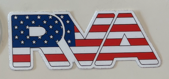 American Flag RVA Sticker