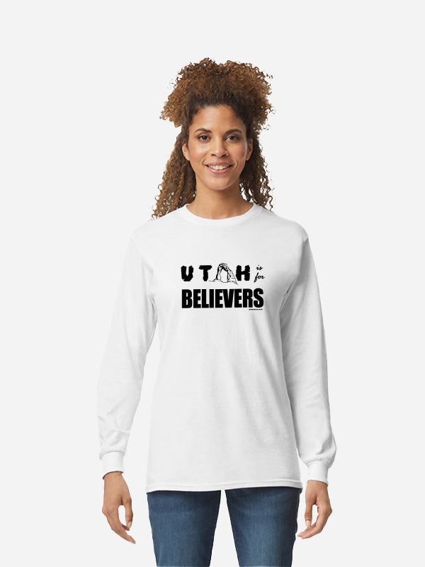 Utah is for Believers (B/W) - Unisex Gildan Long Sleeve T-Shirts