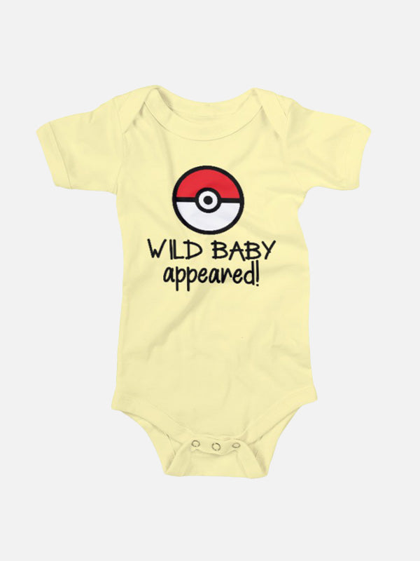 Wild Baby Appeared - Rabbit Skins Infant Bodysuit (Onesies)