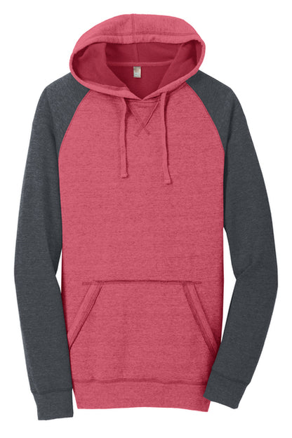 District® Lightweight Fleece Raglan Hoodie Product Code: DT196