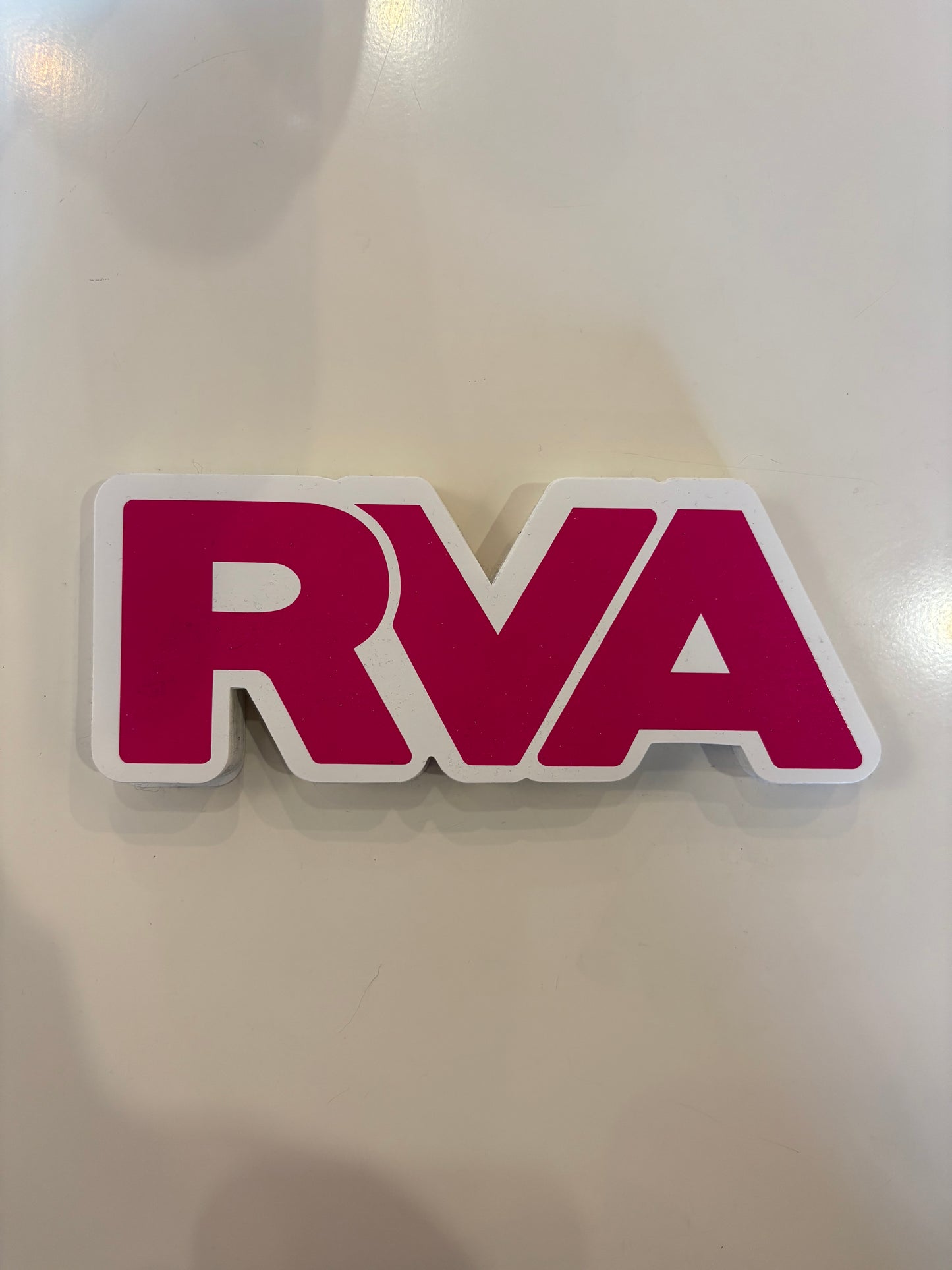 RVA Letter Sticker Pink