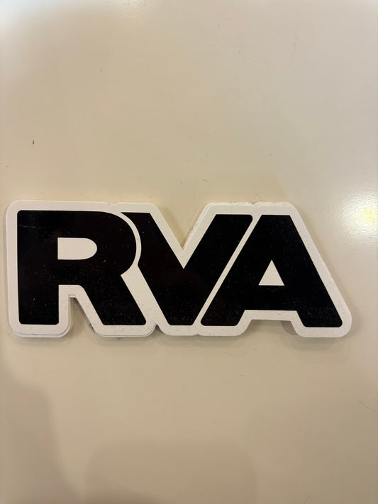 RVA Letter Sticker Black