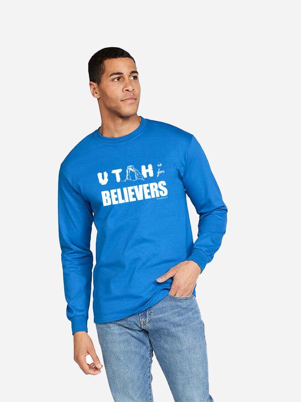 Utah is for Believers (B/W) - Unisex Gildan Long Sleeve T-Shirts