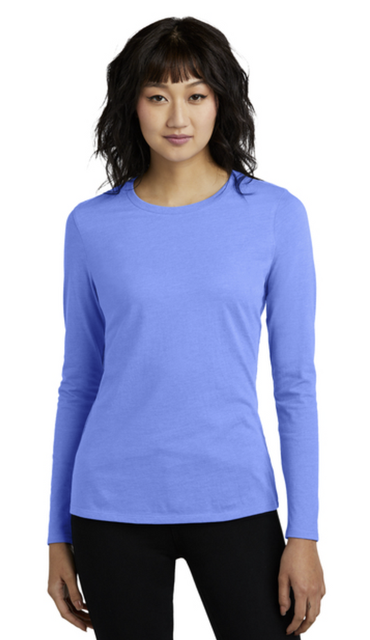 District® Women’s Perfect Blend® CVC Long Sleeve Tee Product Code: DT110
