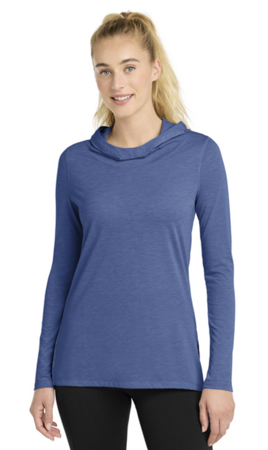 Sport-Tek® Women's PosiCharge® Tri-Blend Wicking Long Sleeve Hoodie Product Code: LST406
