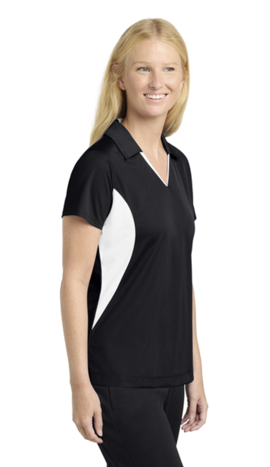 Sport-Tek® Women's Side Blocked Micropique Sport-Wick® Polo Product Code: LST655