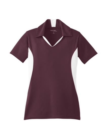 Sport-Tek® Women's Side Blocked Micropique Sport-Wick® Polo Product Code: LST655