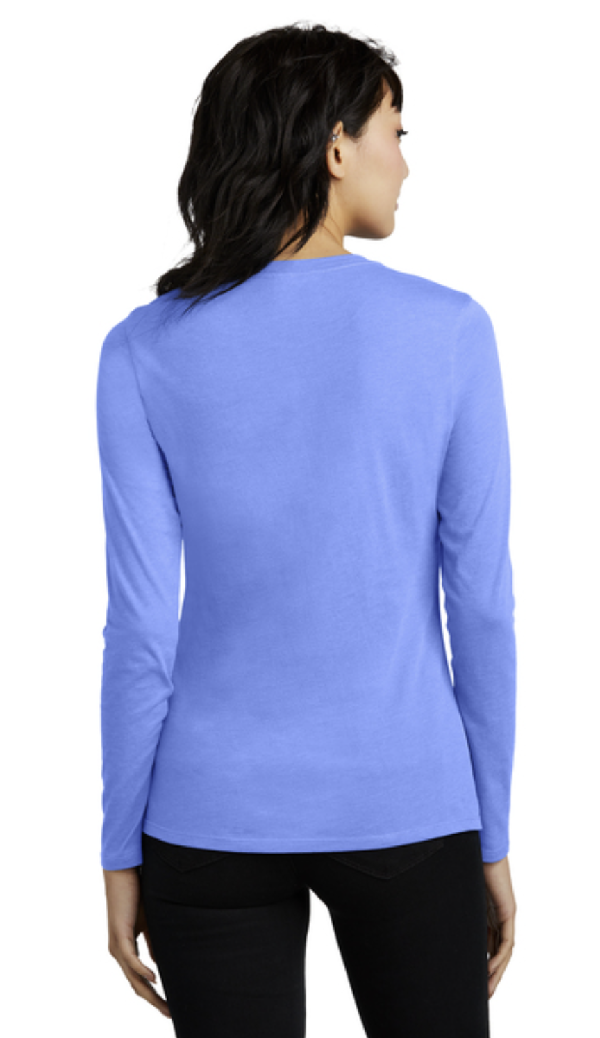 District® Women’s Perfect Blend® CVC Long Sleeve Tee Product Code: DT110