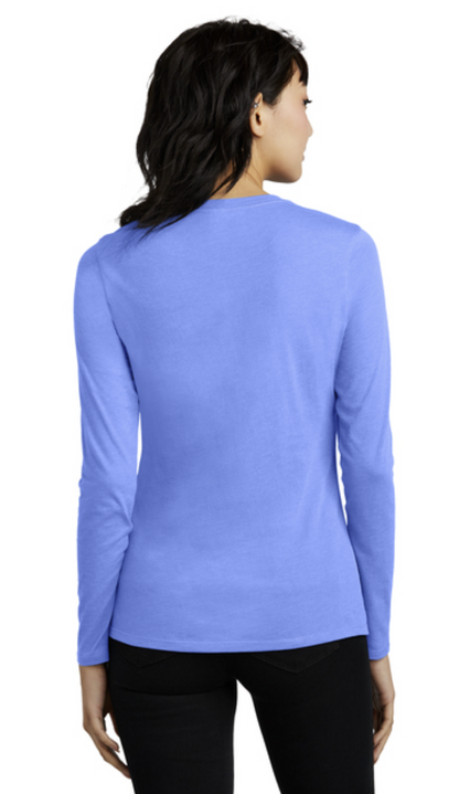 District® Women’s Perfect Blend® CVC Long Sleeve Tee Product Code: DT110