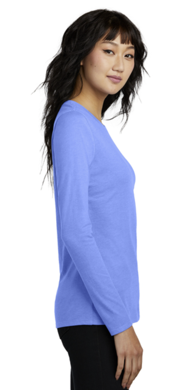 District® Women’s Perfect Blend® CVC Long Sleeve Tee Product Code: DT110