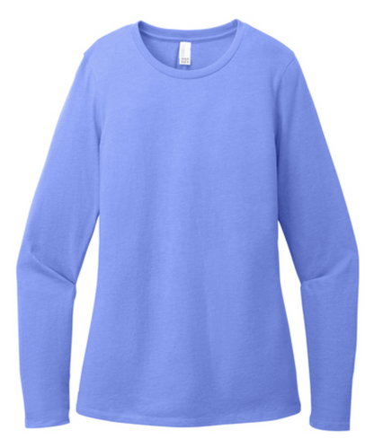 District® Women’s Perfect Blend® CVC Long Sleeve Tee Product Code: DT110