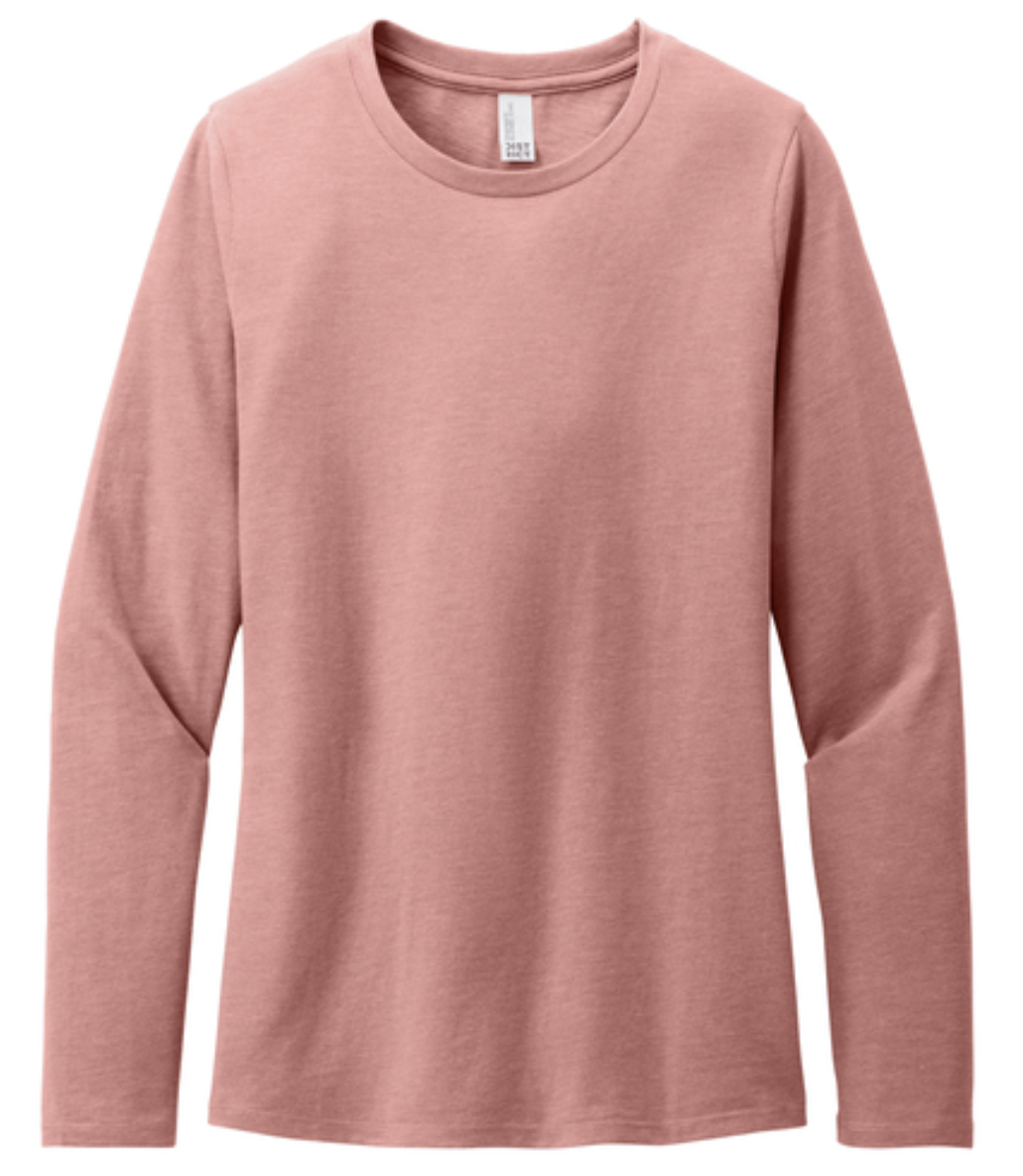 District® Women’s Perfect Blend® CVC Long Sleeve Tee Product Code: DT110