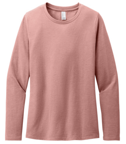District® Women’s Perfect Blend® CVC Long Sleeve Tee Product Code: DT110