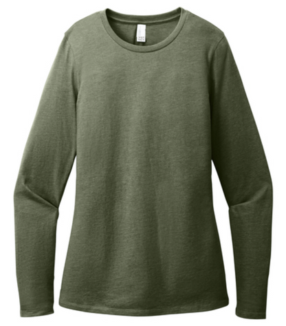 District® Women’s Perfect Blend® CVC Long Sleeve Tee Product Code: DT110