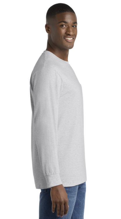 Port & Co™ Long Sleeve Essential Pocket Tee Product Code: PC61LSP