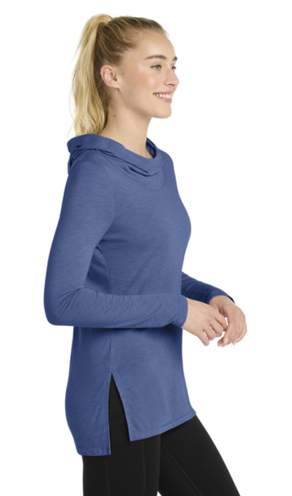 Sport-Tek® Women's PosiCharge® Tri-Blend Wicking Long Sleeve Hoodie Product Code: LST406
