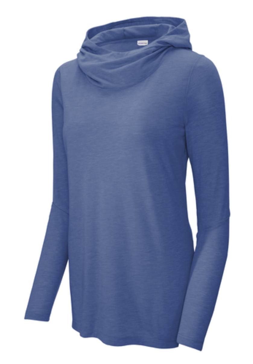 Sport-Tek® Women's PosiCharge® Tri-Blend Wicking Long Sleeve Hoodie Product Code: LST406