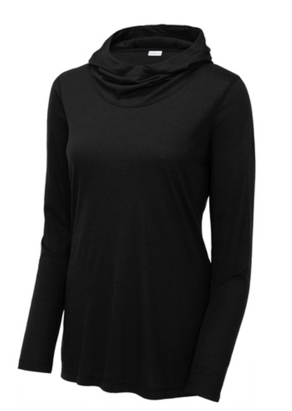 Sport-Tek® Women's PosiCharge® Tri-Blend Wicking Long Sleeve Hoodie Product Code: LST406