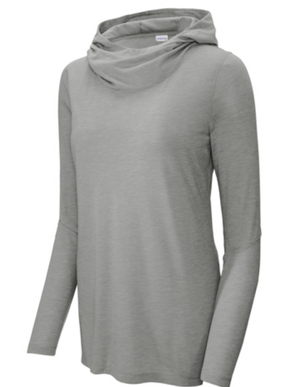 Sport-Tek® Women's PosiCharge® Tri-Blend Wicking Long Sleeve Hoodie Product Code: LST406