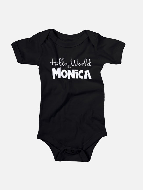 Hello World its (Your Name) Baby Onesies