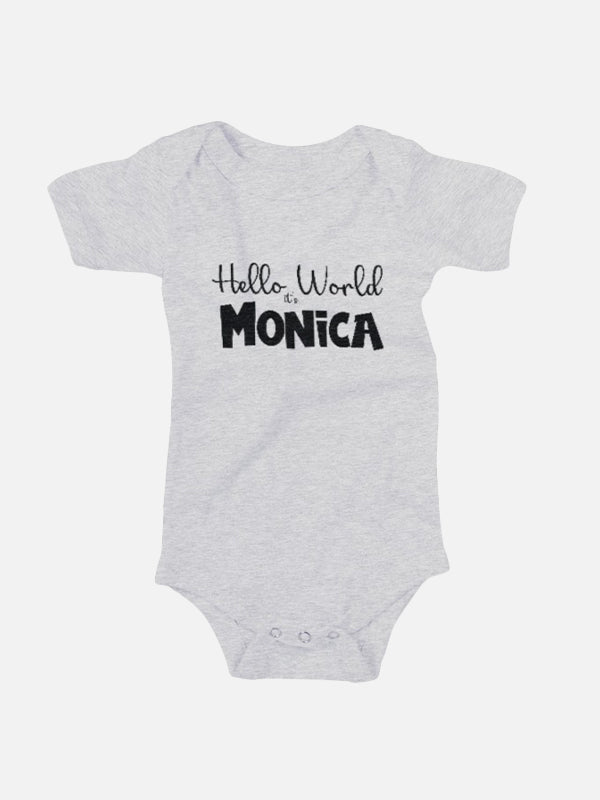 Hello World its (Your Name) Baby Onesies