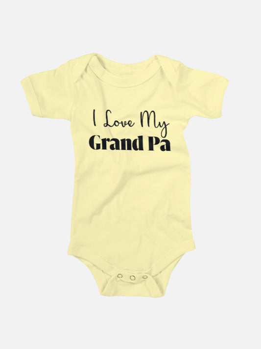 I Love My Grandpa Baby Onesies