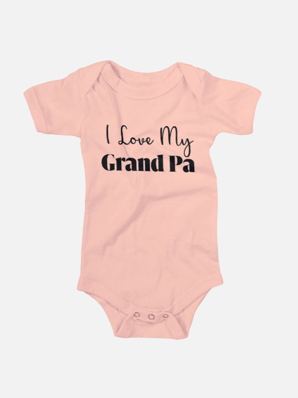 I Love My Grandpa Baby Onesies