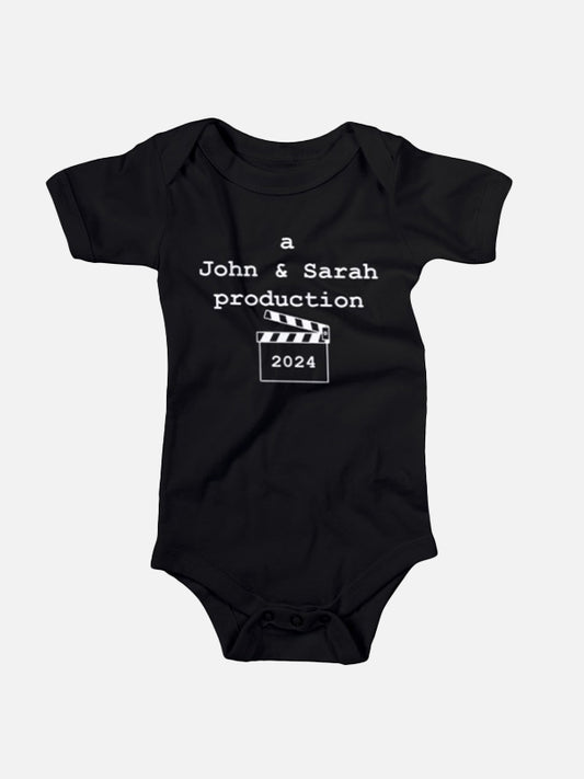 A (Name) & (Name) Production Baby Onesies